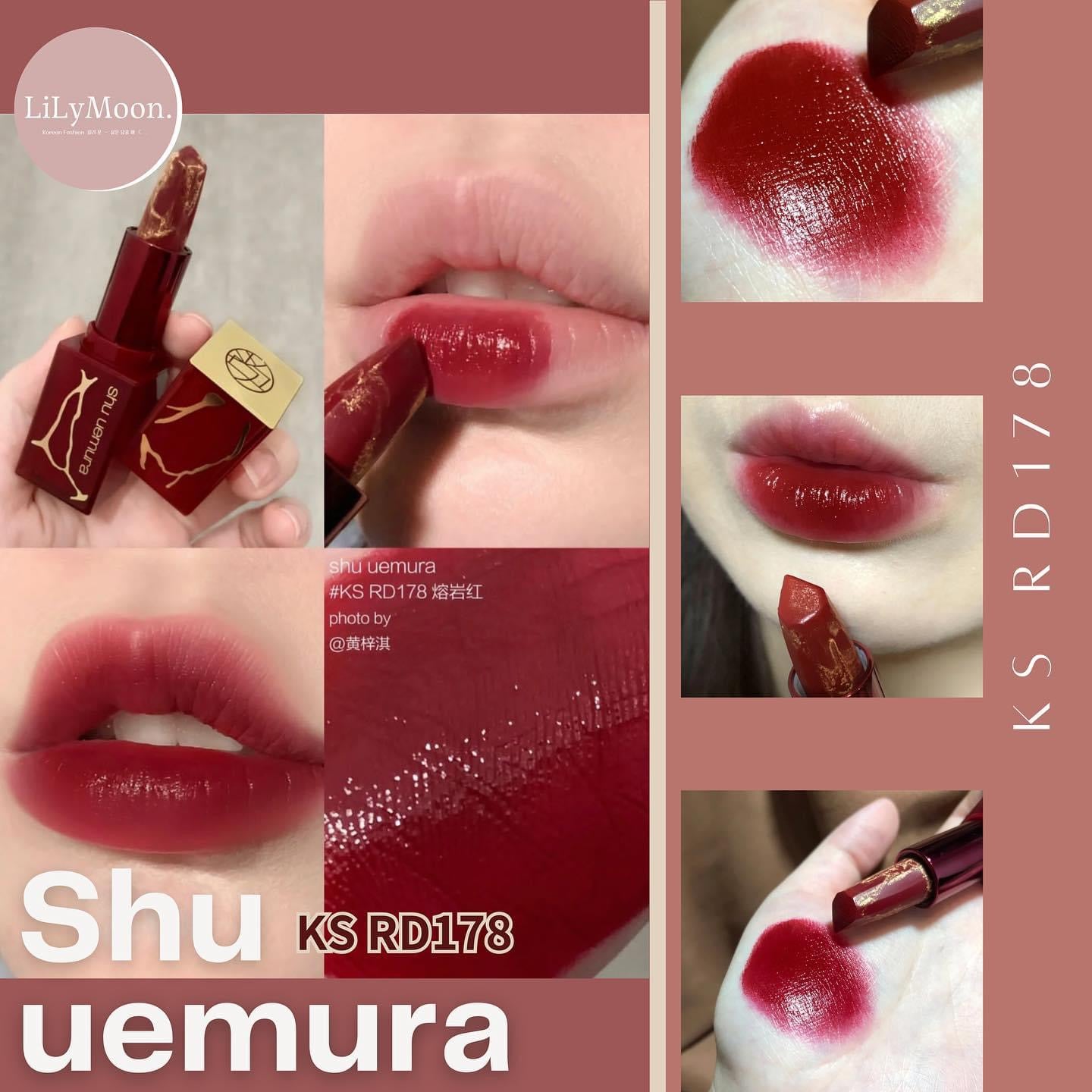 稀有限量版❤️‍🔥 Shu Uemura 植村秀 KS RD # 178 鎏岩金箔限定唇膏💄