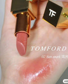 ✨ Tom ford 2023 最新流金限定 閃鑽唇膏 限量版02 Sun spark金閃蜜桃 🍑